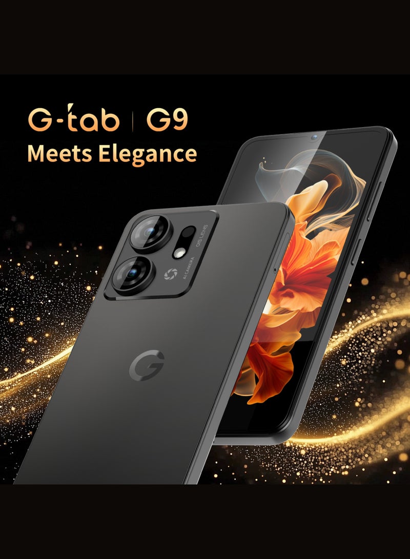 G-Tab G9 4G Smartphone – 10 GB RAM + 128 GB Storage, 6.7-Inch FHD+ Display, AI Dual Camera, 5160 mAh Battery, Dual SIM, Android 15, Titanium Gold - Image 2