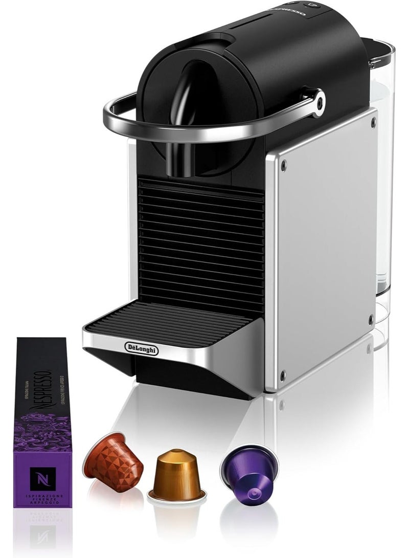 Nespresso De'Longhi Pixie, Fully Automatic Coffee Machine, One-Button Coffee Machine with Multi-Function, Welcome Set Included, Compact Design, 19 Bar Pressure, 1 L 1260 W EN127.S Silver - Image 5
