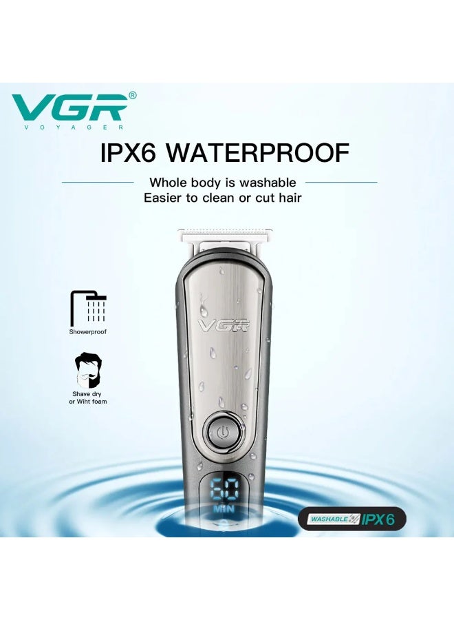 VGR V-105 5-in-1, Face, Hair and Body - Multi Grooming Kit, Hair Trimmer, Beard Trimmer, Ear & Nose Trimmer, Head Shaver Full Body Grooming Kit, Fully Washable IPX6 Waterproof, Runtime-60 minutes - Image 4