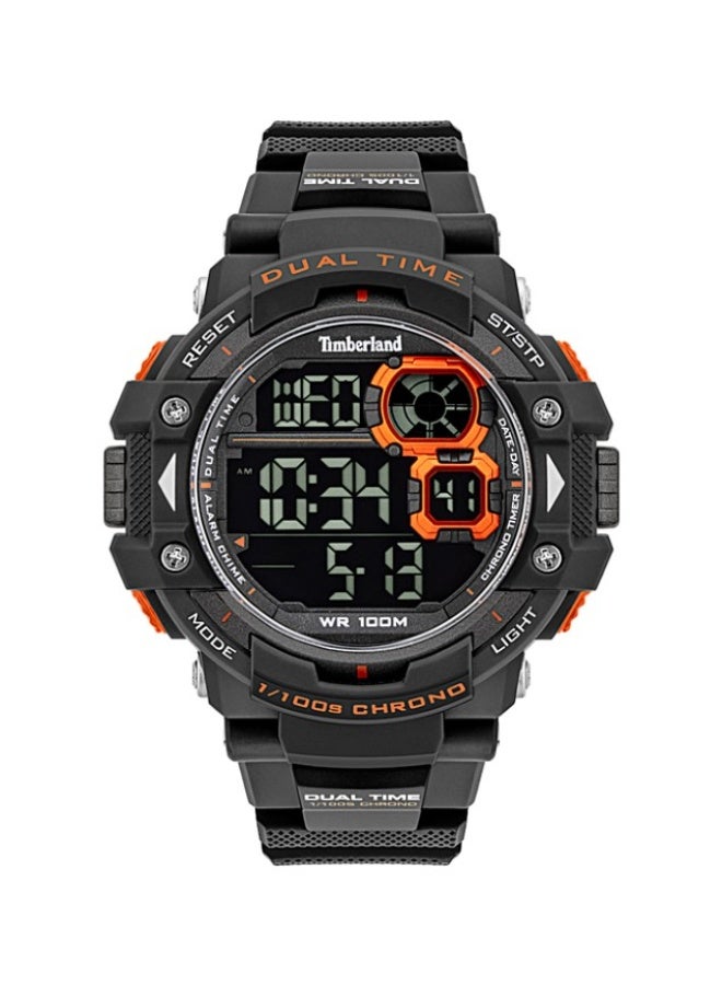 Timberland Men's Tuxbury Men's Gunmetal Dial Black Stainless Steel Bracelet Analog Watch 3 ATM - Image 1