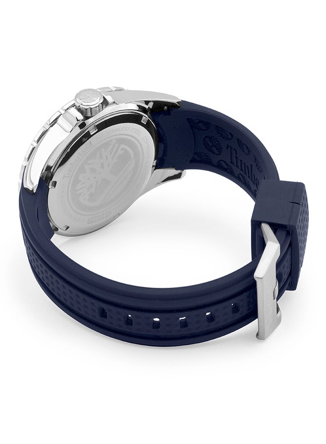 Timberland Men's Boylston Men's Blue Dial Blue Silicone Strap Analog Watch 10ATM - Image 2