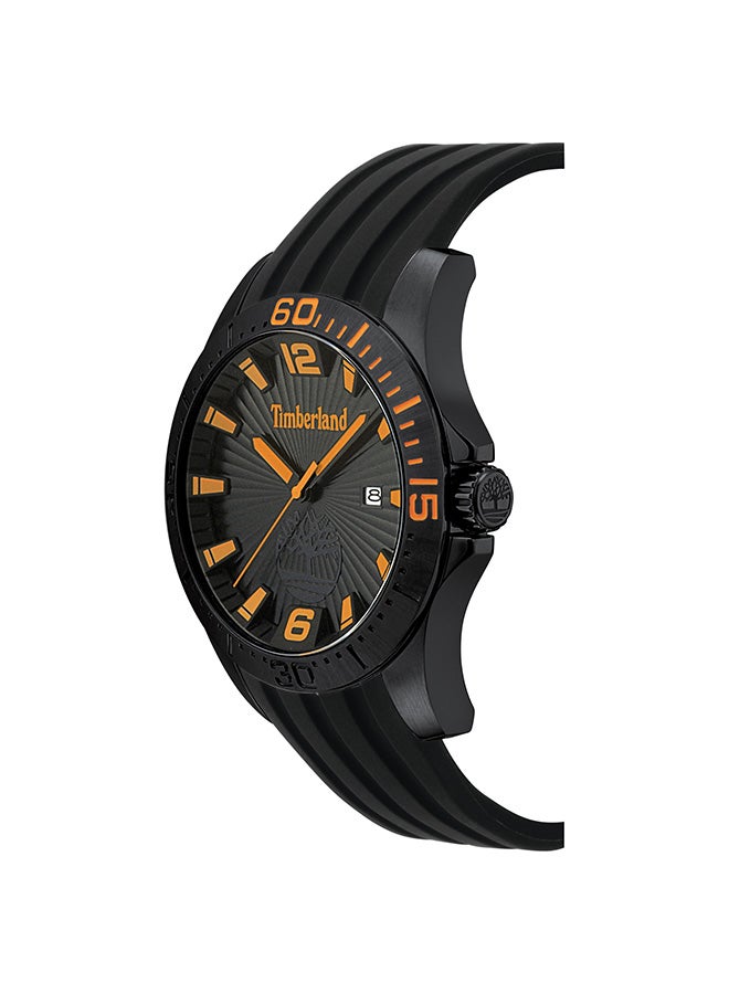 Timberland Men's Dennett Men's Black Dial Black Silicone Strap Analog Watch 5ATM - Image 2