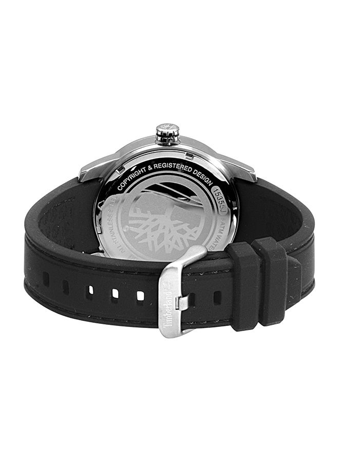 Timberland Men's Fenway Men's Black Dial Black Silicone Strap Analog Watch 5ATM - Image 3