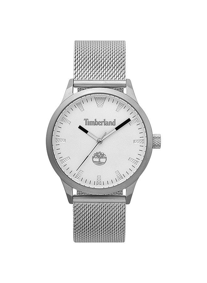 Timberland Men's Williamsville Men's White Dial Silver Stainless Steel Bracelet Analog Watch 5ATM - Image 1