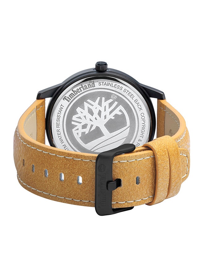 Timberland Men's Harwinton Men's Black Dial Brown Leather Strap Analog Watch 3ATM - Image 3