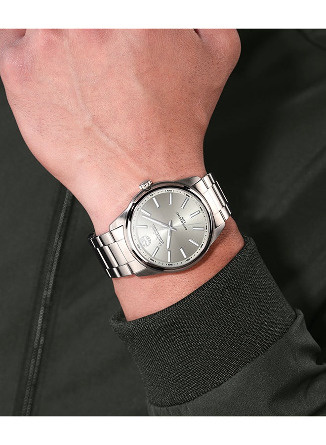 Timberland Men's Northbridge Men's Champagne Dial Silver Stainless Steel Bracelet Analog Watch 45mm - Image 5