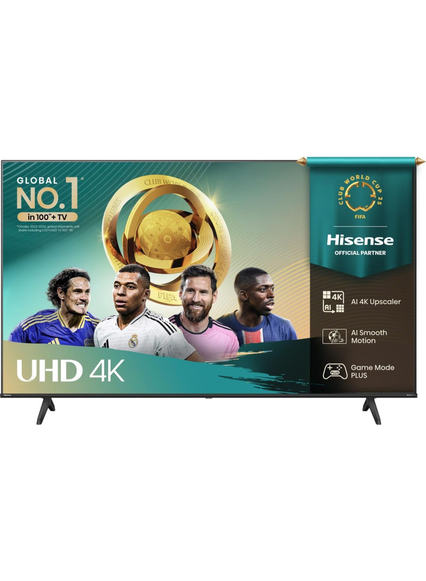 58 Inch Smart TV 4K UHD LCD Dolby Vision, Natural Colour Enhancer,VIDAA U5 OS, Youtube, Netflix, Disney +, Freeview Play and WiFi, Voice Command 58A6N Black