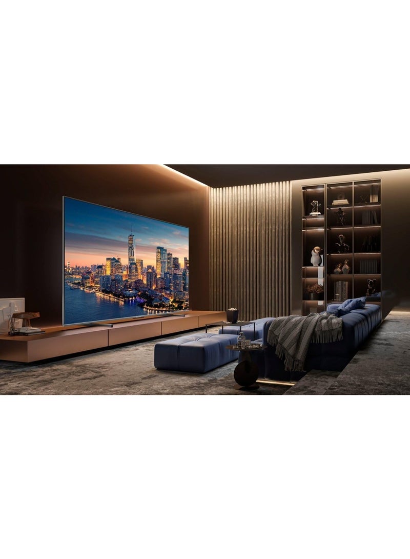 هايسنس تلفاز ذكي 100 بوصة QLED، VIDAA U8، Dolby Atmos، وضع الألعاب 144Hz برو، لون النقاط الكمومية، مضخم صوت مدمج، مصفوفة كاملة، ذكي تكيفي - Image 4