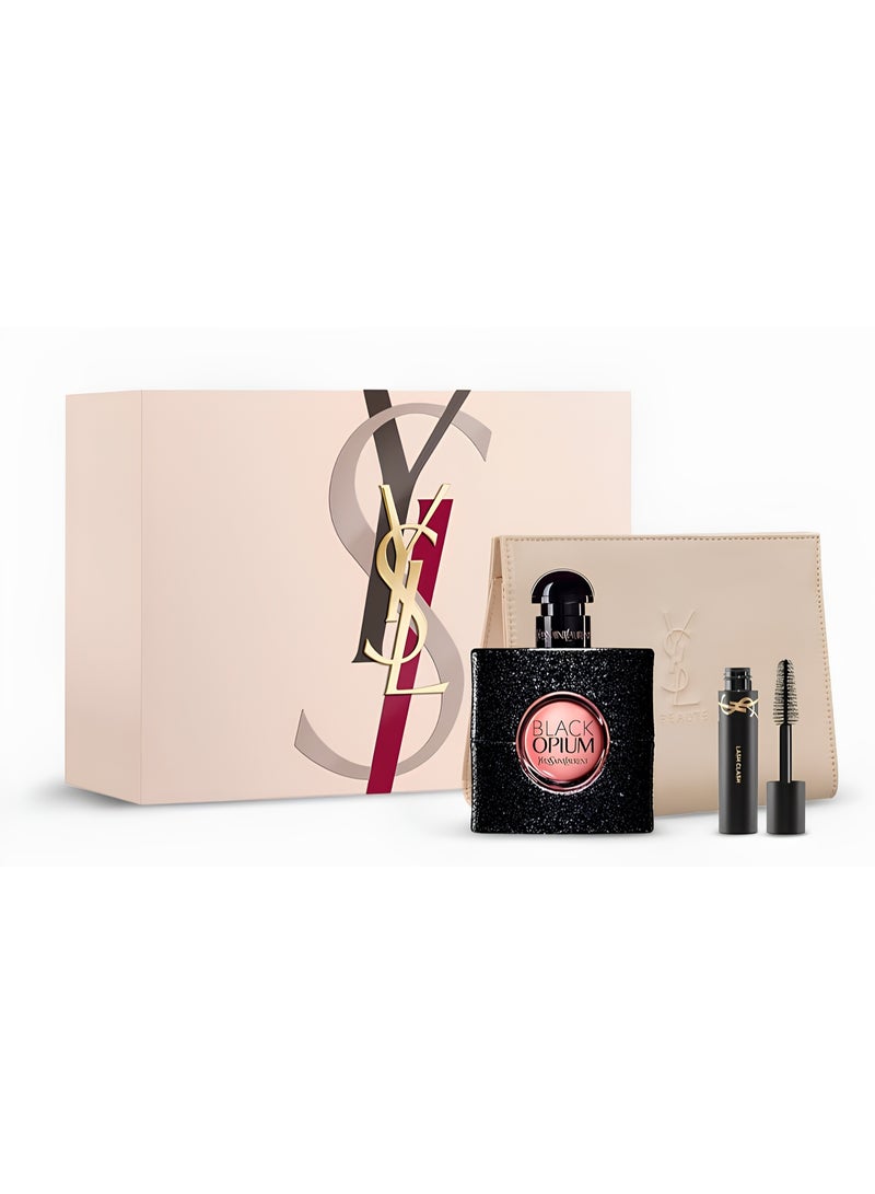 ایو سن لوران طقم هدايا بلاك أوبيم - 3 قطع