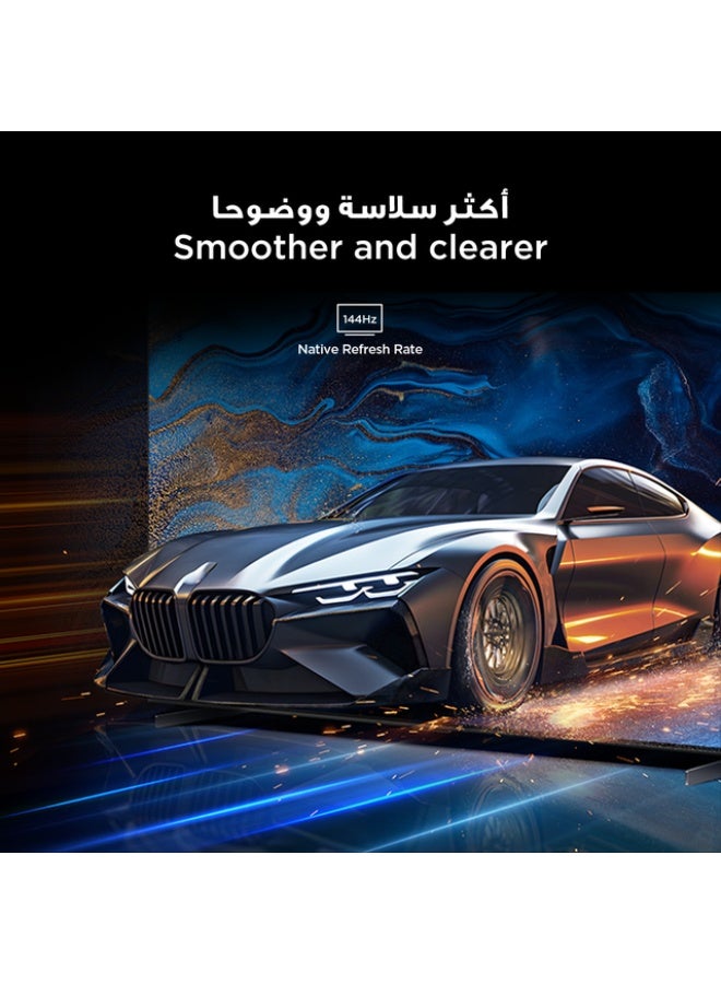 TCL 50 Inch Smart TV 4K QD-Mini LED Colorful Quantum Crystal HDR 10+ Gaming Google TV, 144Hz Native Refresh Rate, ONKYO 2.1 Hi-Fi, Dolby Atmos, AI Mode, (2025 Model) 50C6K black - Image 4