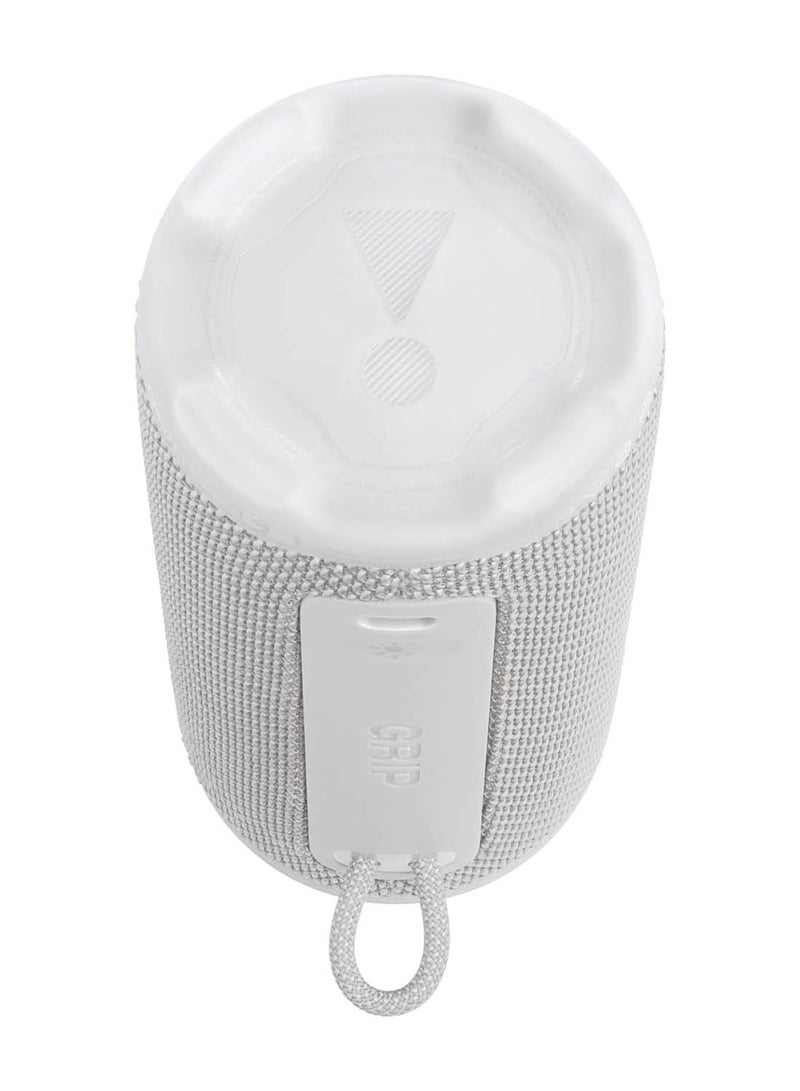 JBL Grip Compact Bluetooth Speaker, JBL Pro Sound with AI Sound Boost, IP68 Waterproof and Dustproof, Ambient Light, Up to 14 Hours Playback, Auracast Multi-Speaker, JBL Portable App, White white - Image 4
