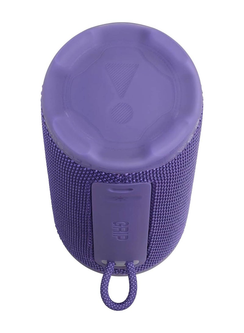 JBL Grip Compact Bluetooth Speaker, JBL Pro Sound with AI Sound Boost, IP68 Waterproof and Dustproof, Ambient Light, Up to 14 Hours Playback, Auracast Multi-Speaker, JBL Portable App, Purple purple - Image 4