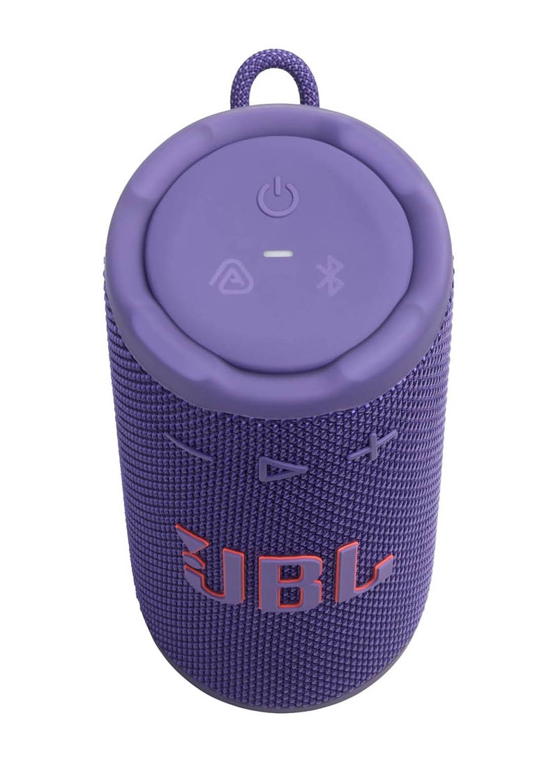 JBL Grip Compact Bluetooth Speaker, JBL Pro Sound with AI Sound Boost, IP68 Waterproof and Dustproof, Ambient Light, Up to 14 Hours Playback, Auracast Multi-Speaker, JBL Portable App, Purple purple - Image 3