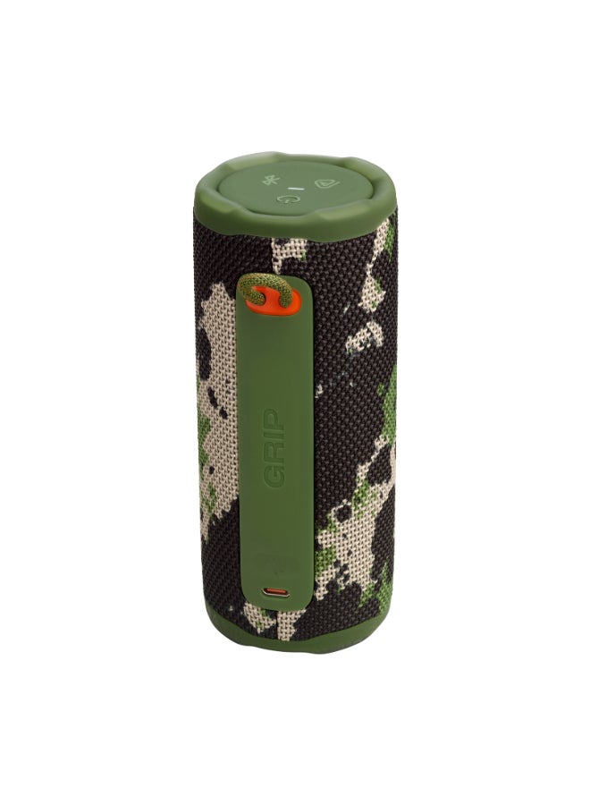 JBL Grip Compact Bluetooth Speaker, JBL Pro Sound with AI Sound Boost, IP68 Waterproof and Dustproof, Ambient Light, Up to 14 Hours Playback, Auracast Multi-Speaker, JBL Portable App, Squad Multicolor - Image 4