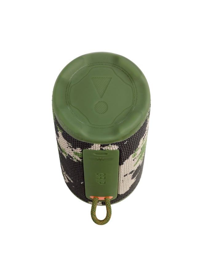 JBL Grip Compact Bluetooth Speaker, JBL Pro Sound with AI Sound Boost, IP68 Waterproof and Dustproof, Ambient Light, Up to 14 Hours Playback, Auracast Multi-Speaker, JBL Portable App, Squad Multicolor - Image 5