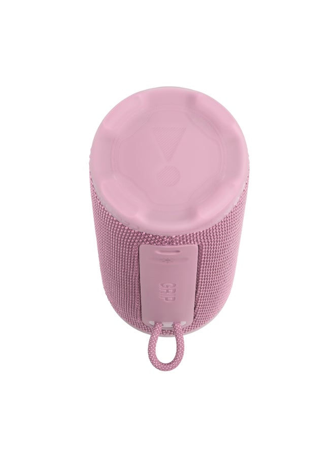 JBL Grip Compact Bluetooth Speaker, JBL Pro Sound with AI Sound Boost, IP68 Waterproof and Dustproof, Ambient Light, Up to 14 Hours Playback, Auracast Multi-Speaker, JBL Portable App, Pink pink - Image 3