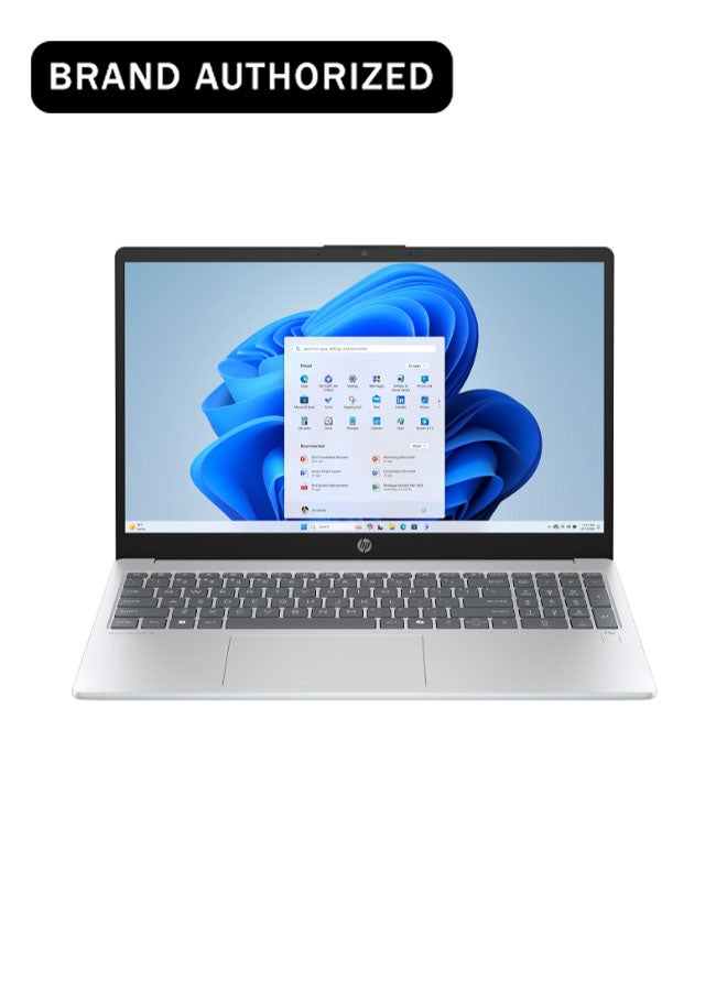 HP OmniBook 3 Laptop Next Gen AI 15-fn0004ne Laptop With 15.6-Inch Display, AMD Ryzen™ AI 5 Processor/16GB RAM/512GB SSD/AMD Radeon Graphics/Windows 11 Home Glacier Silver - Image 1