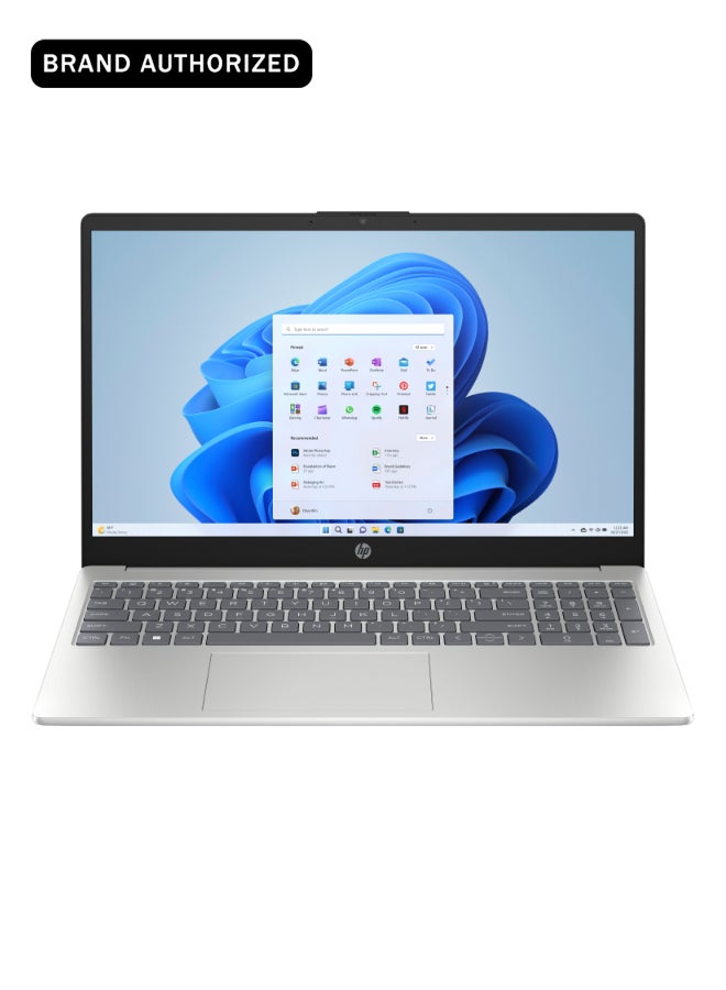 HP 15-fd0278ne Laptop With 15.6-Inch FHD Display, Core i5 Processor/16GB RAM/512GB SSD/Intel Iris XE Graphics/Windows 11 Home Natural Silver - Image 1