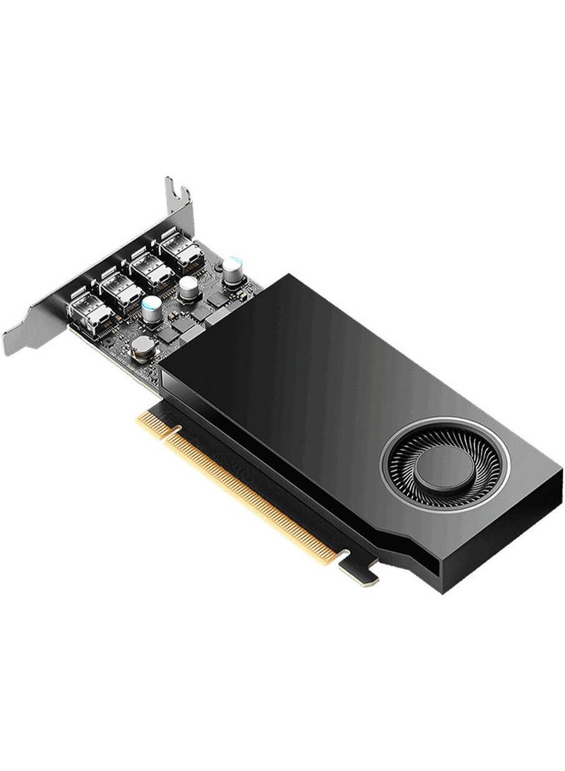 PNY NVIDIA RTX A400 Professional Graphics Card 4GB GDDR6, 64-Bit, 768 CUDA Cores, PCI Express 4.0 x8, 4× Mini DisplayPort 1.4a, 50W TDP, Single-Slot Low Profile Workstation GPU | VCNRTXA400-SB Black - Image 5