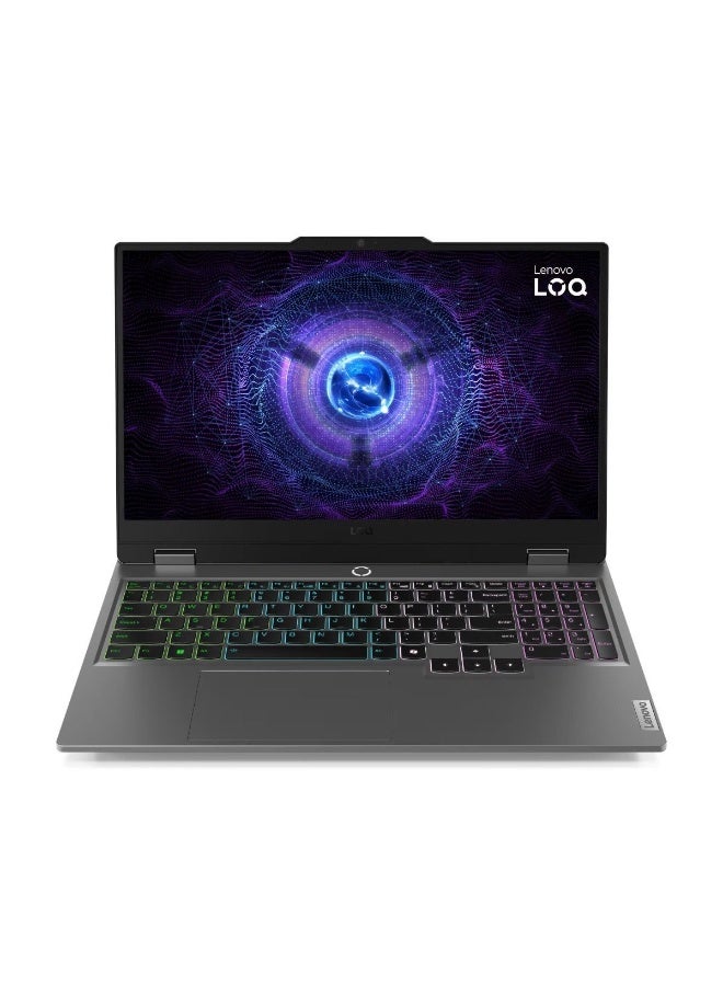 Lenovo LOQ 15IAX9 Gaming Laptop with LA1 Ai Chip | NVIDIA GeForce RTX 3050 6GB | Intel 12th Gen i5‑12600HX | 15.6 Inch FHD IPS 144Hz 100% sRGB with G‑Sync | 16GB DDR5 RAM | 512GB PCIe SSD | HD Camera | Backlit Keyboard | Wi‑Fi 6 | Win11 | English/Arabic Luna Grey - Image 1