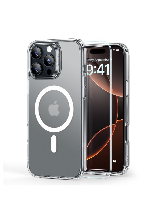 ESR Classic Series Case and Screen Protector Set For iPhone 16 Pro Max, MagSafe-Compatible, Military-Grade Protection - Clear - Image 1