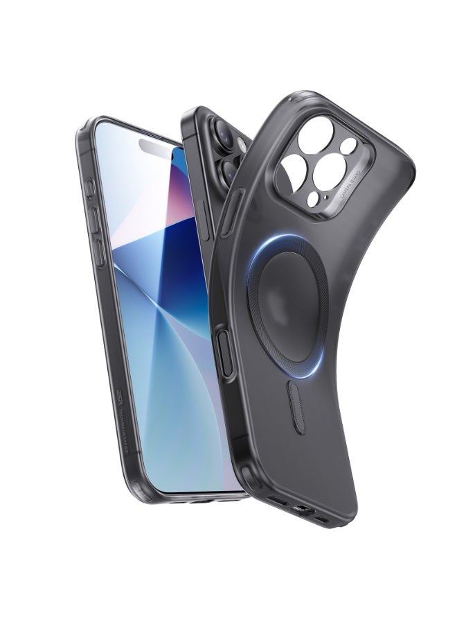 ESR For iPhone 16 Pro Max Case Clear, Compatible with MagSafe, Magnetic Slim Phone Case For iPhone 16 Pro Max, Camera Protection, Shockproof Thin Cover, Resists Yellowing and Scratches - Black - Image 1