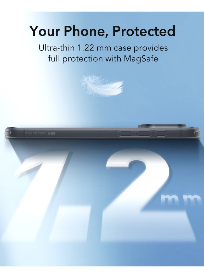 ESR For iPhone 16 Pro Max Case Clear, Compatible with MagSafe, Magnetic Slim Phone Case For iPhone 16 Pro Max, Camera Protection, Shockproof Thin Cover, Resists Yellowing and Scratches - Black - Image 2