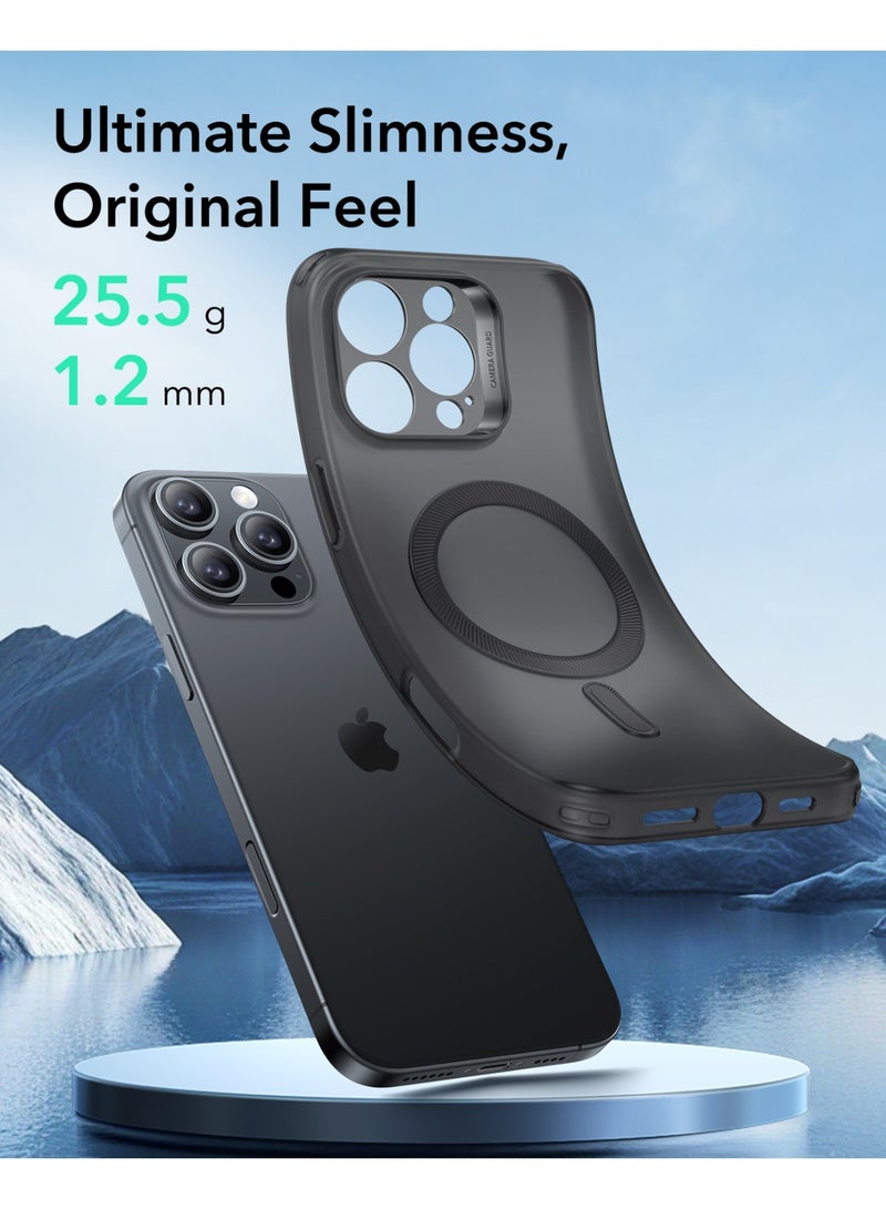 ESR For iPhone 16 Pro Max Case Clear, Compatible with MagSafe, Magnetic Slim Phone Case For iPhone 16 Pro Max, Camera Protection, Shockproof Thin Cover, Resists Yellowing and Scratches - Black - Image 3