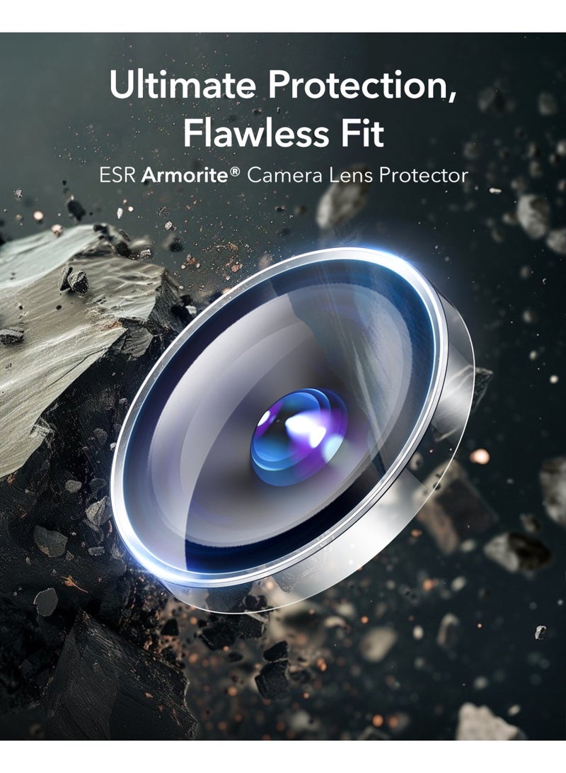 اي اس ار ESR for Samsung Galaxy S25 Ultra Camera Lens Protector, Individual Lens Protectors, Ultra-Thin Tempered Glass with Aluminum Edging, Case Friendly clear - Image 2