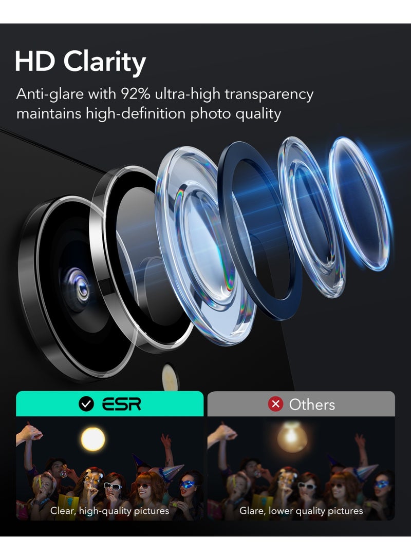 اي اس ار ESR for Samsung Galaxy S25 Ultra Camera Lens Protector, Individual Lens Protectors, Ultra-Thin Tempered Glass with Aluminum Edging, Case Friendly clear - Image 5