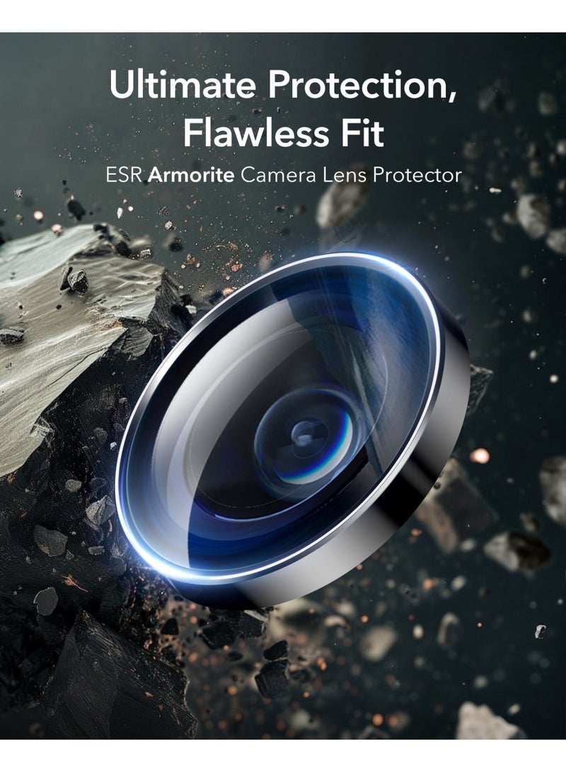 ESR Camera Lens Protector for iPhone 16 Pro Max / iPhone 16 Pro Ultra-tough HD Individual Lens Protectors, Ultra-thin Tempered Glass black - Image 3
