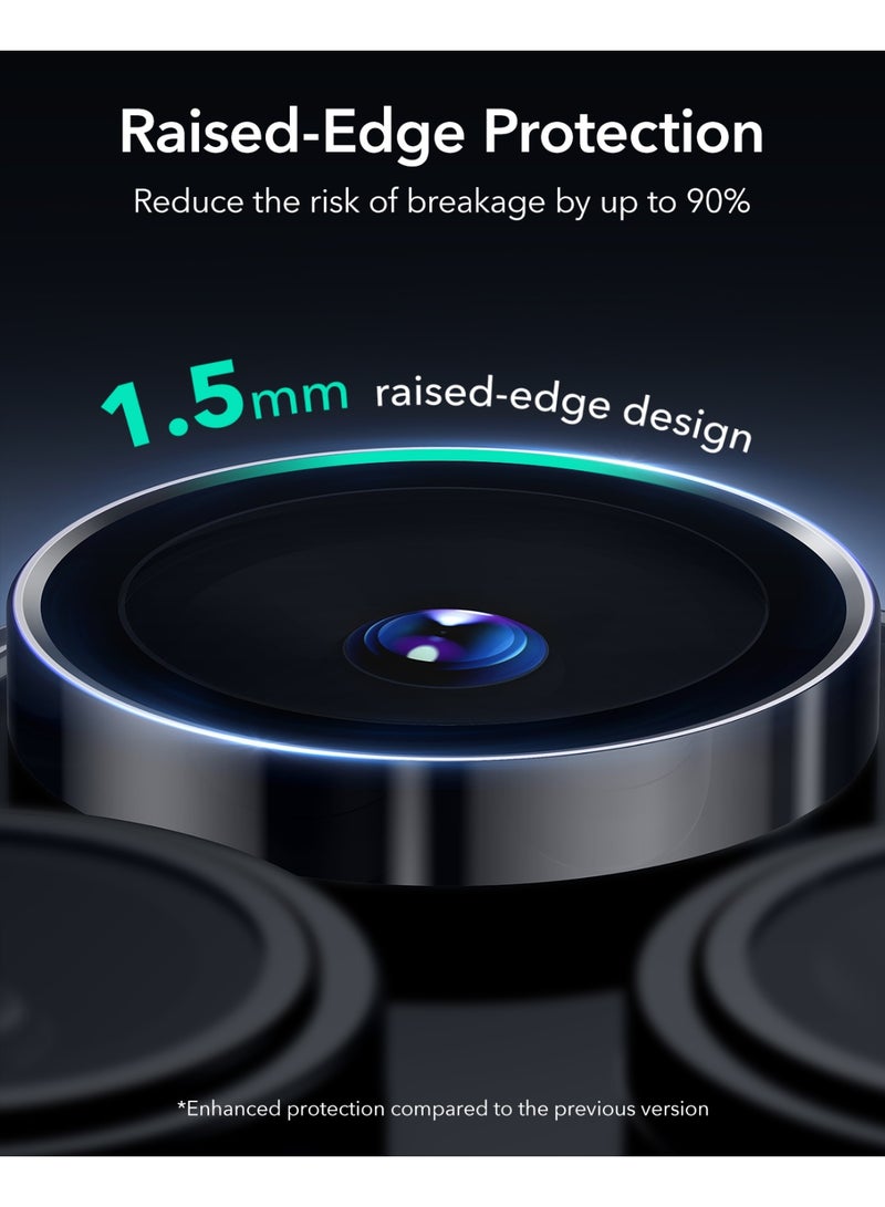 ESR Camera Lens Protector for iPhone 16 Pro Max / iPhone 16 Pro Ultra-tough HD Individual Lens Protectors, Ultra-thin Tempered Glass black - Image 4