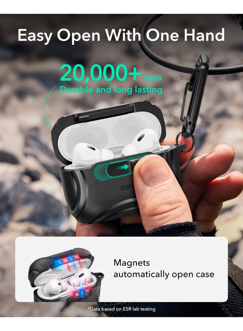 ESR for AirPods Pro 3 Case (2025), Compatible with Airpods Pro 3rd Generation Case (USB-C Cable), Effortless MagSafe, Drop-Proof Lock, Easy Open, Cyber Series black - Image 5