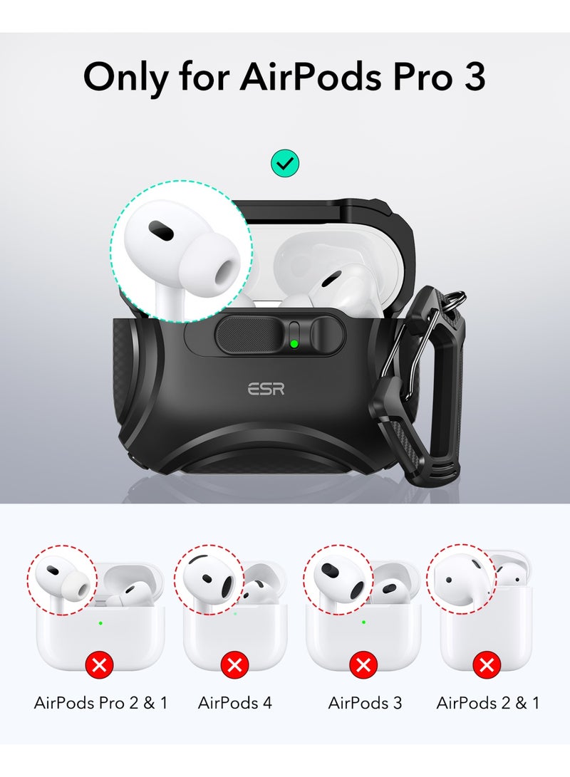 ESR for AirPods Pro 3 Case (2025), Compatible with Airpods Pro 3rd Generation Case (USB-C Cable), Effortless MagSafe, Drop-Proof Lock, Easy Open, Cyber Series black - Image 2