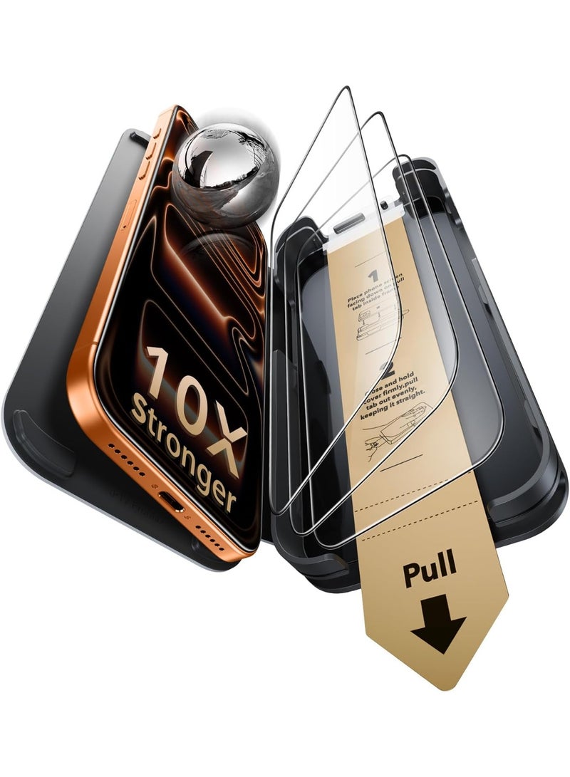 ESR Accessory Glass by Corning™ 1 Pack 9H+ Glass for iPhone 17 Pro Max Screen Protector, Military Grade Shatterproof & Durable with UltraFit Tray clear - Image 1