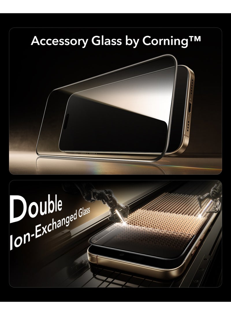 ESR Accessory Glass by Corning™ 1 Pack 9H+ Glass for iPhone 17 Pro Max Screen Protector, Military Grade Shatterproof & Durable with UltraFit Tray clear - Image 4