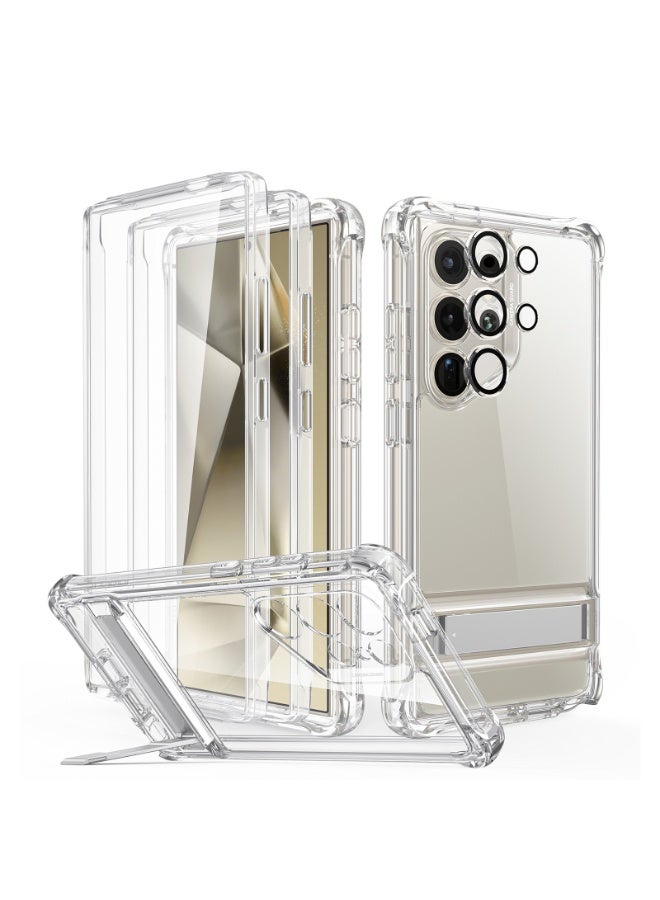 اي اس ار For Samsung Galaxy S24 Ultra Armor Series Case, Full Body Protection Front Cover with Screen Protector and Extra Protective Front Frame, 3 Kickstand Modes, Military-Grade Protection - Clear - Image 1