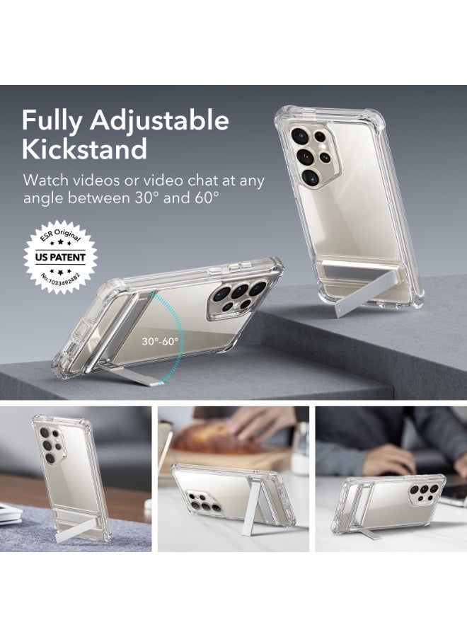 اي اس ار For Samsung Galaxy S24 Ultra Armor Series Case, Full Body Protection Front Cover with Screen Protector and Extra Protective Front Frame, 3 Kickstand Modes, Military-Grade Protection - Clear - Image 5