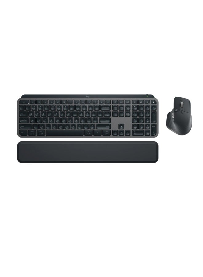 لوجيتيك MX Keys Combo for Business | Gen 2 – Advanced Wireless Keyboard and Mouse Set Black - Image 1