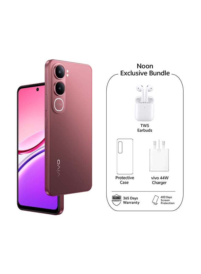 فيفو Y31 ثنائي الشريحة 5G أحمر كورال 12 جيجابايت رام 256 جيجابايت مع هدايا حصرية: سماعات أذن TWS وضمان لمدة 24 شهرًا + 400 يوم من حماية الشاشة - النسخة الشرق أوسطية - Image 1