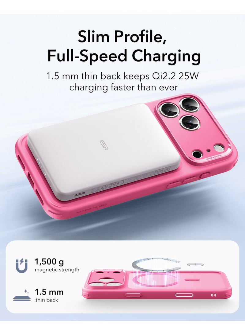 اي اس ار For iPhone 17 Pro Max Case, Camera Control, Compatible with MagSafe, Shockproof Military-Grade Protection, Magnetic Phone Case For iPhone 17 Pro Max, Classic Hybrid Case - Pink - Image 4