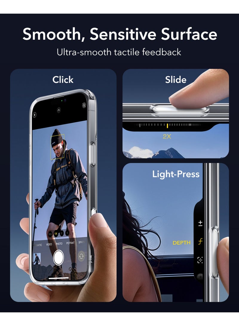 اي اس ار For iPhone 16 Pro Max Case, Camera Control, Compatible with MagSafe, Shockproof Military-Grade Protection, Magnetic Phone Case For iPhone 16 Pro Max, Classic Hybrid Case (HaloLock) - Clear - Image 4