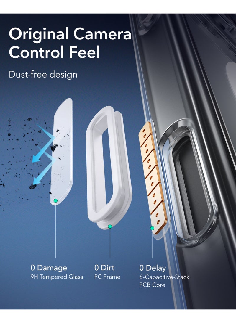 اي اس ار For iPhone 16 Pro Max Case, Camera Control, Compatible with MagSafe, Shockproof Military-Grade Protection, Magnetic Phone Case For iPhone 16 Pro Max, Classic Hybrid Case (HaloLock) - Clear - Image 3