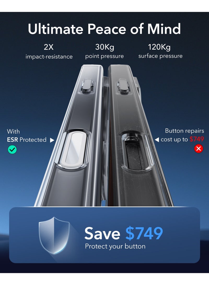 اي اس ار For iPhone 16 Pro Max Case, Camera Control, Compatible with MagSafe, Shockproof Military-Grade Protection, Magnetic Phone Case For iPhone 16 Pro Max, Classic Hybrid Case (HaloLock) - Clear - Image 5