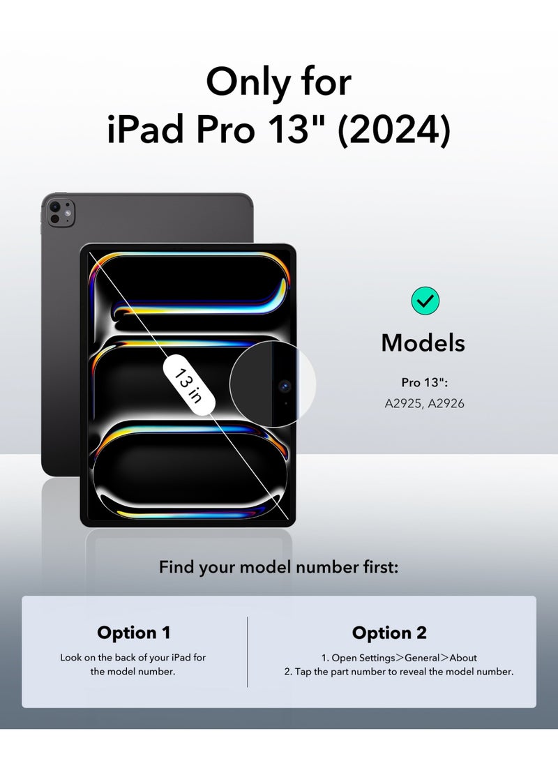 اي اس ار For iPad Pro 13 Inch Case (M5/M4) 2025/2024, Powerful Magnetic Attachment, Slim Trifold Stand Case, Supports Pencil Pro & Pencil(USB-C), Auto Wake/Sleep, Durable Protection, Rebound Series - Blue - Image 2