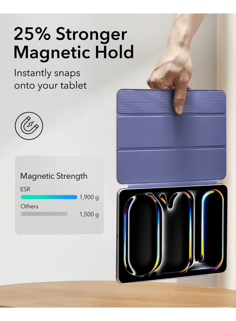 اي اس ار For iPad Pro 13 Inch Case (M5/M4) 2025/2024, Powerful Magnetic Attachment, Slim Trifold Stand Case, Supports Pencil Pro & Pencil(USB-C), Auto Wake/Sleep, Durable Protection, Rebound Series - Blue - Image 4