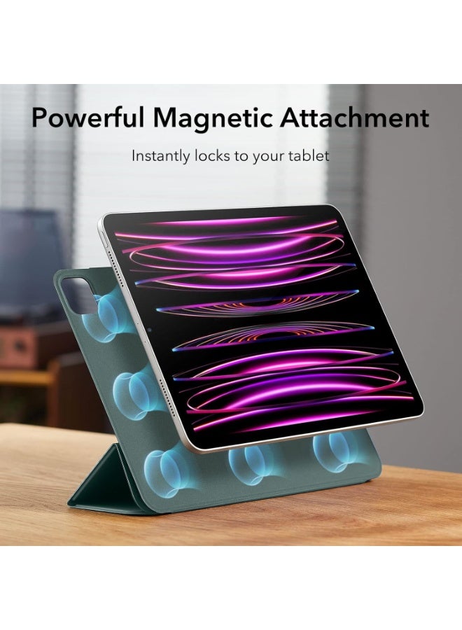 اي اس ار For iPad Air 13 Inch M3/M2 (2025/2024), iPad Pro 12.9 6th/5th/4th Gen Case, Powerful Magnetic Attachment, Slim Trifold Stand Case, Supports Pencil Pro & USB-C, Rebound Series - Green - Image 4