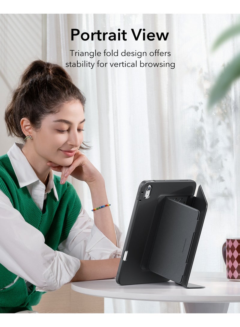 اي اس ار For iPad Air 13 Inch Case M3/M2 (2025/2024), Vertical Stand Cover, Multi Stand Angles, Ultra-Stable Case For iPad Air 13 with Pencil Holder, Flip Series - Black - Image 5