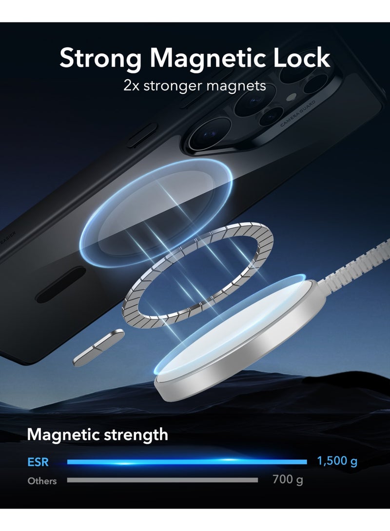 اي اس ار For Samsung Galaxy S25 Ultra Phone Case, Compatible with MagSafe, Magnetic Case For S25 Ultra, Military-Grade Protection, Yellowing Resistant, Classic Series - Black - Image 3