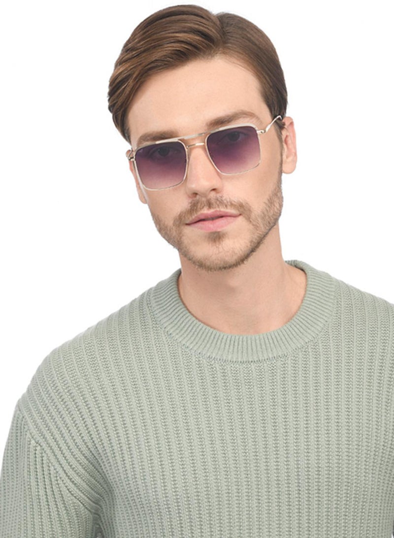 فينسينت تشيس نظارات شمسية مربعة للحماية من الأشعة فوق البنفسجية للرجال والنساء - VC S15800 - حجم العدسة: 53 مم - Image 3